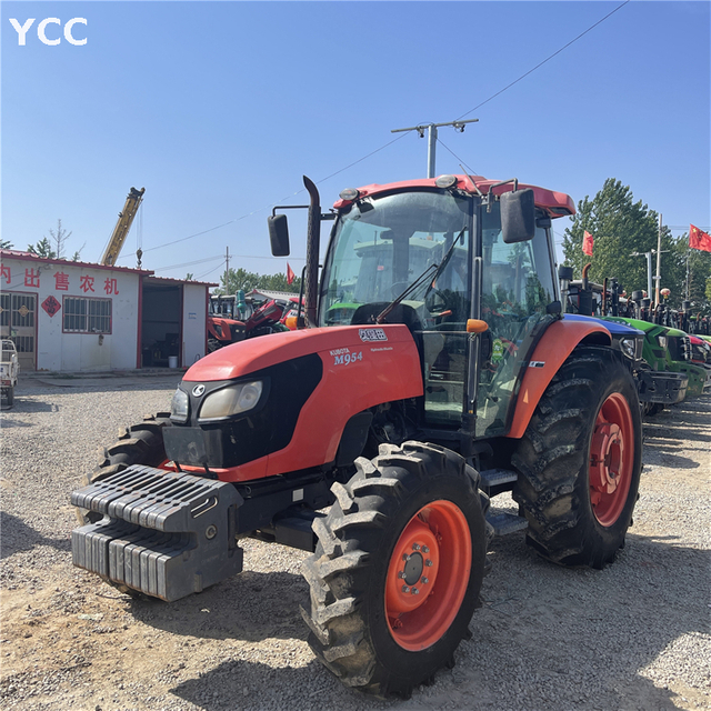 95HP Utilisé Kubota Tracteur 4 roues avec cabine