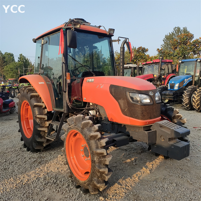 70hp kubota utilisé tracteur 4 roues avec cabine