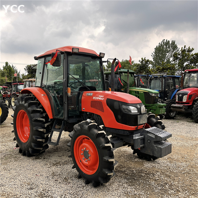 95HP Kubota Occasion Tracteur 4 roues avec cabine